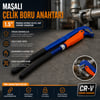 Hcs Proline Cr-v ( 1.5" Parmak ) Maşalı Çelik Boru Anahtarı (pipe Wrench) (chrome Vanadium) (kaymaz Kılıflı Sap)