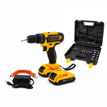 İnura Global (banco-200) ( Sarı ) ( 1350 Rpm ) Bn-5 F-136 (stanliy-cordless) (24w) Şarjlı Matkap Seti Çantalı