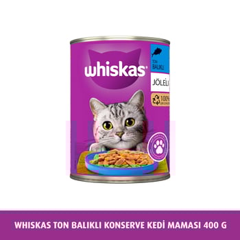 Whiskas Ton Balıklı Konserve Yaş Mama 400 gr