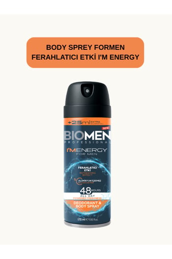 Deodorant Body Sprey Formen Ferahlatıcı Etki I'm Energy 175 Ml
