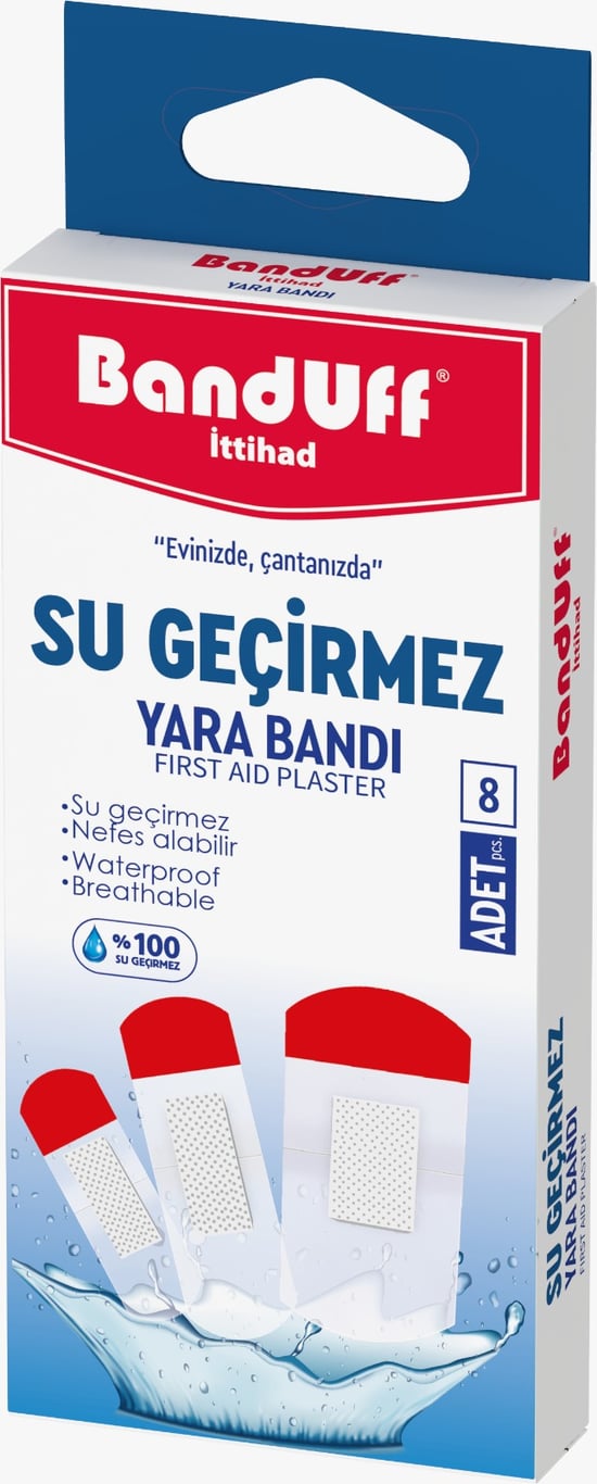 Banduff Su Geçirmez Yara Bandı 8 Li