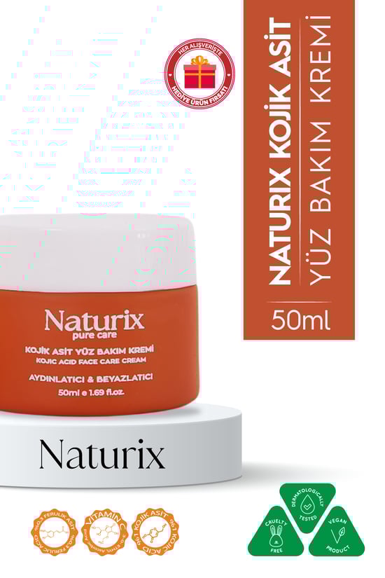 Naturix Kojik Asit Leke Karşıtı  Yüz Bakım Kremi 50 ml