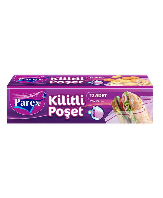Parex Kilitli Buzdolabı Poşeti 12'li