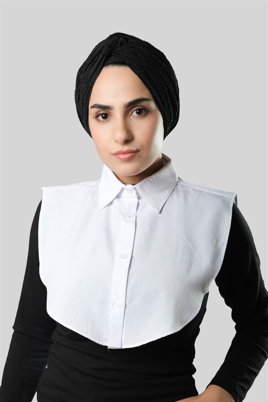 Hürrem Bone Beyaz Gömlek Yakalı Boyunluk Terikoton Düz 1015_42