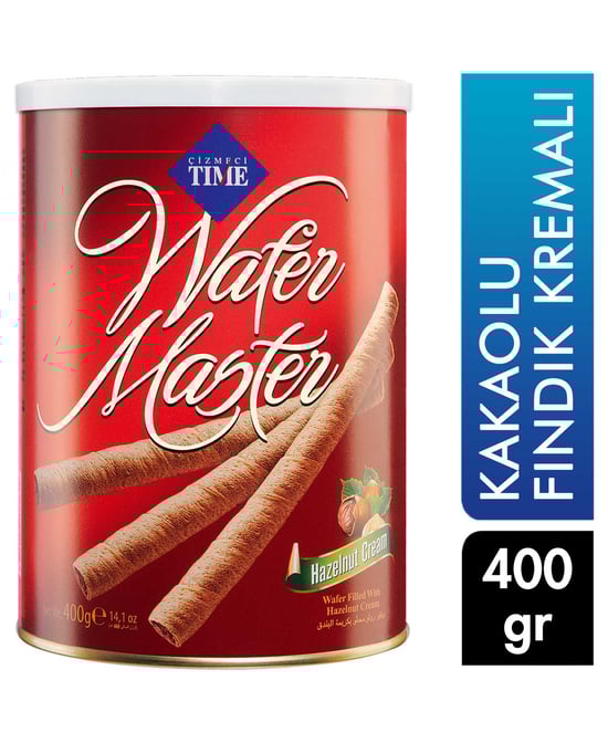 Çizmeci Time Gofret 400 G Wafer Master Kakaolu Fındık Kremalı
