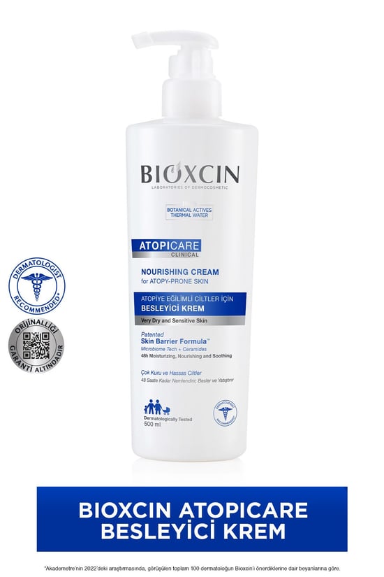 Bioxcin Atopicare Clinical Atopiye Eğilimli Ciltler Yüz Kremi 500 ml
