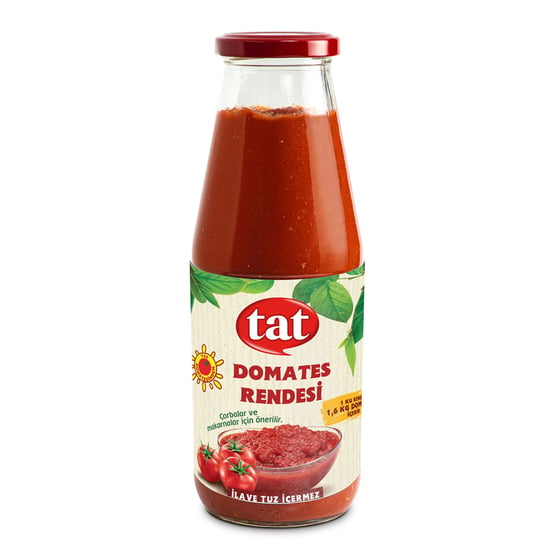 Tat Domates Doğranmış Rende 685gr Cam