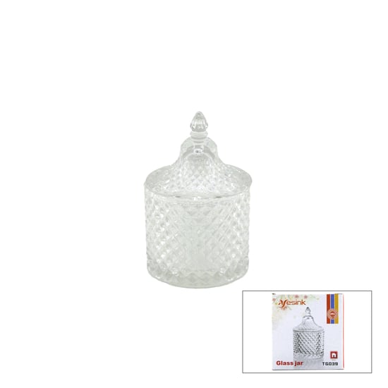 Yesink Glass Jar Tg-039 Cam Lokumluk & Şekerlik