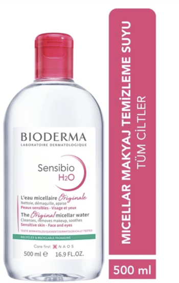Bioderma Sensibio H2o Yüz ve Makyaj Temizleme Suyu 500 Ml