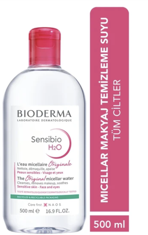 Bioderma Sensibio H2o Yüz ve Makyaj Temizleme Suyu 500 Ml