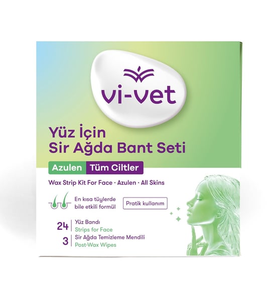 Vivet Azulen Yüz için Sir Ağda Bandı 24'lü