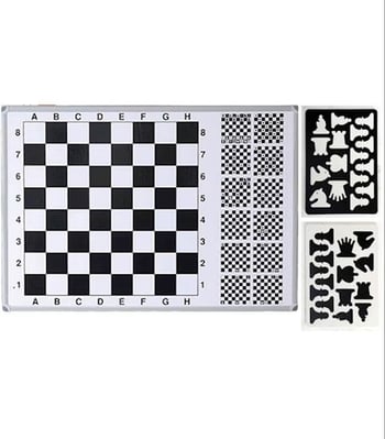 Duvara Monte Eğitimli Manyetik Satranç Tahtası 70x100cm