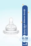 Wee Baby Geniş Ağızlı Biberon Emziği Normal Akış No:2 6-18 Ay