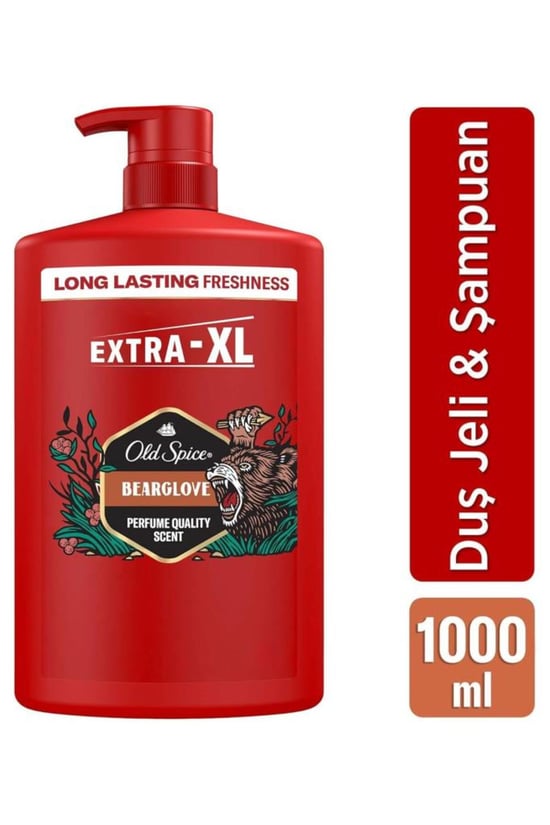 Bearglove 3in1 Erkek Duş Jeli ve Şampuan 1000 Ml Xxl