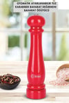 Kspg 4810 Otomatik Ayarlanabilir Tuz Karabiber Baharat Değirmeni Baharat Öğütücü Kırmızı