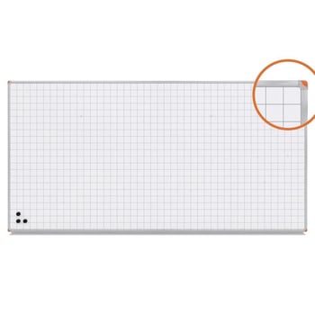 Kareli Mıknatıslı Yüzey Beyaz Yazı Tahtası 120x300cm