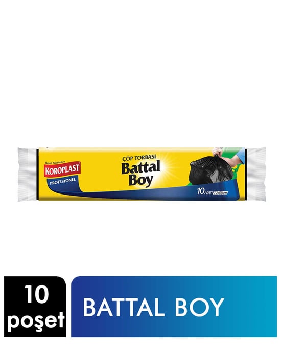 Koroplast Çöp Torbası Prof 10'lu Battal