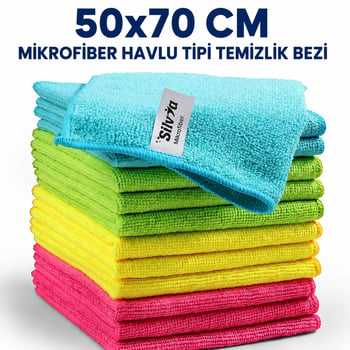 Silvia 50x70 Cm Mikrofiber Bez Havlu Tip Temizlik Bezi