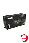 Tenty 305 Pudrasız Nitril Eldiven L Beden Siyah 100'lü