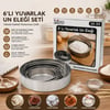 İ22-313 Raund Strainer ( 6pcs ) ( Metal ) Un Elek Seti ( 15-17.5-19-20.5-23.5-26.5cm )