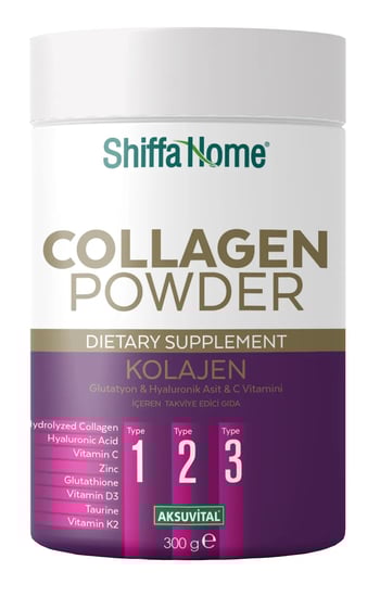 Shiffa Home Kolajen, Glutatyon & Hyaluronik Asit & C Vitamini İçeren Takviye Edici Gıda