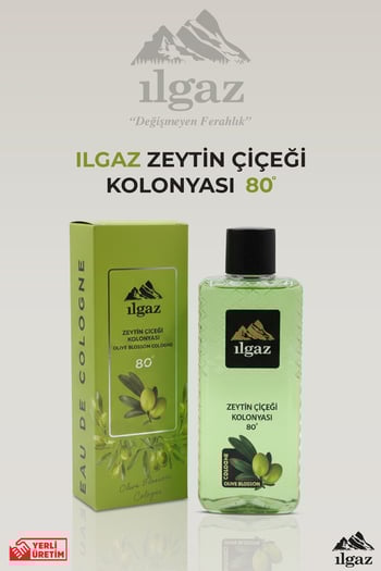 Ilgaz Zeytin Çiçeği Kolonyası 80 Derece 400 Ml | Elegance Series