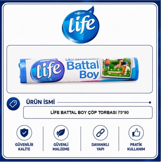 Life Battal Boy Çöp Torbası 10'lu