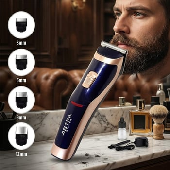 Astra Silver Dıngılg Rd-6005 Saç Sakal Kesme Traş Makinesi ( Fiş Şarjlı & Led Gösterge & Renkli Krom Kaplama Gövde )