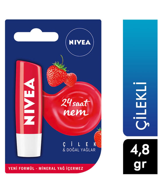Nivea Dudak Kremi 4,8 Gr Çilekli