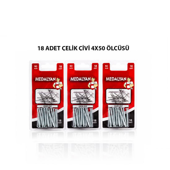 Medalyan Dl-20 ( 4x50 ) ( 18pcs ) ( Beton ) Çelik Çivi