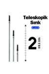 2 Metre Metal Teleskobik Sap
