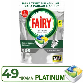 Fairy Platinum Bulaşık Makinesi Tableti 49'lu