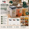 Qlux L-00993 ( No 3 ) ( Renkli ) Freshmax Erzak Kabı ( Şeffaf Pls.kap ) ( 2800ml )