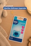 Akide Damaklı Ortodontik Yumuşak Silikon Uçlu Emzik 0-6 Ay Mavi