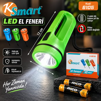 Hagiki Pilli Led Fener K0070