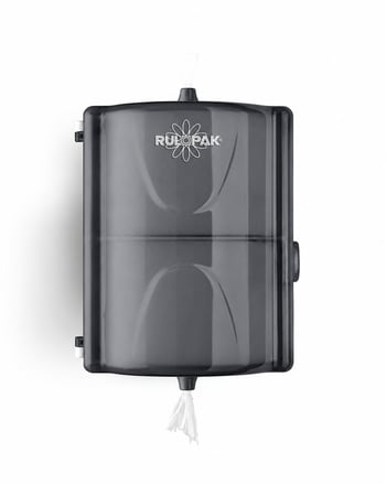 Rulopak İkiz Mini Cimri İçten Çekmeli Tuvalet Kağıdı Dispenseri - Siyah