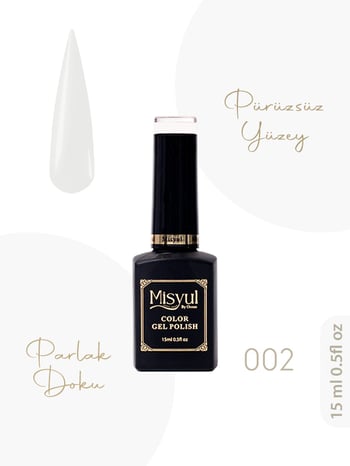 Misyul Uv Led Kalıcı Oje Nail Art 15 Ml 002