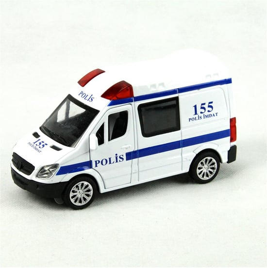 Vardem Çekbırak 1:30 İşıklı Sesli Polis Arabası 588a-pol