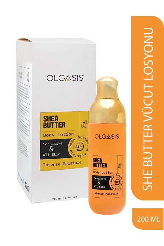 Olgasis Shea Butter Vücut Losyonu 200 ml | Yoğun Nemlendirici Ve Pürüzsüzleştirici Bakım