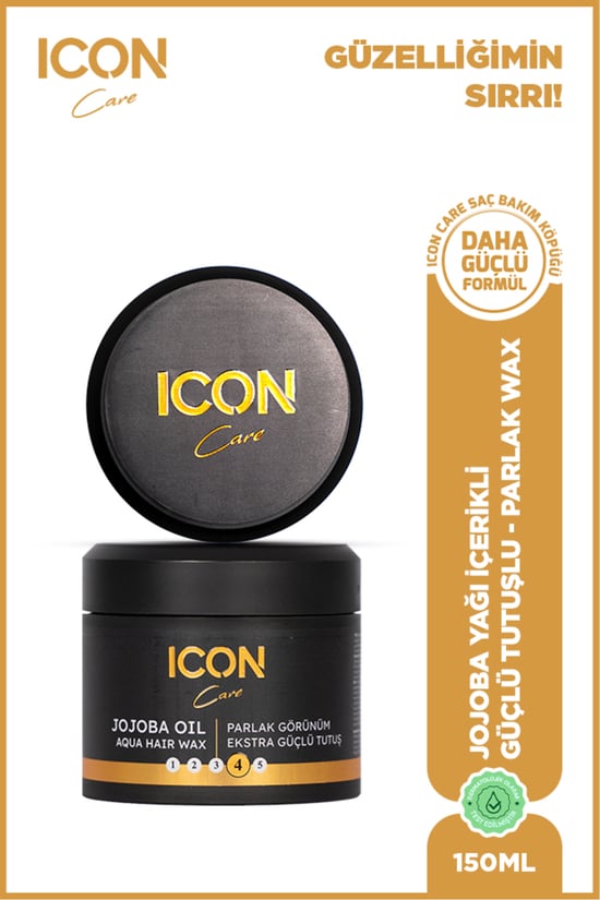 Iconcare Jojoba Oil Aqua Wax Güçlü Tutuş Parlak Görünüm Saç Waxı 150 Ml