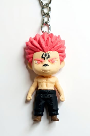 Sukuna Figürlü Hareketli Anahtarlık