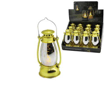 Luminous Lantern Sdr-lm-017 ( Gaz Lamba Model ) ( Pilli ) Ramazan Led Işık ( Gold & Plastik )