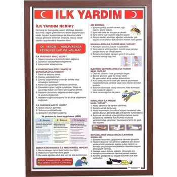 İlk Yardim Levhasi (mdf Çerçeve)