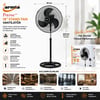 Armia (18" İnç ) Sanayi Vantilatör ( 3 Metal Kanat: Çap:56cm & Y: 140cm & 3 Kademe Hız ) ( 80w )