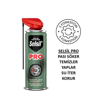 Selsil-50600 Pro Cobra Smart Çok Amaçlı Pas Sökücü & Temizleyici & Yağlayıcı & Koruyucu Sprey 400ml