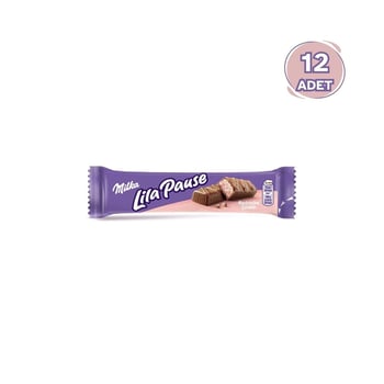 Milka Lila Pause Çilekli 34 g - 12 Adet