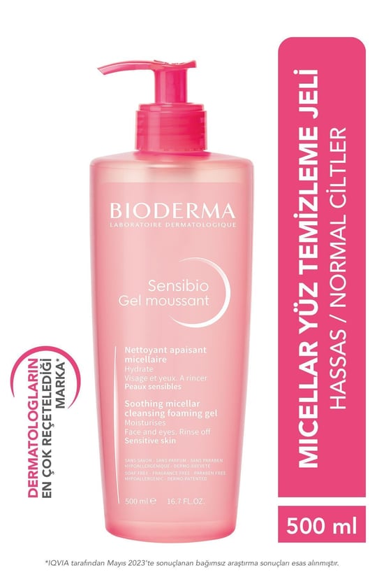 Bioderma Sensibio Gel Moussant Cilt Temizleme Jeli 500 Ml