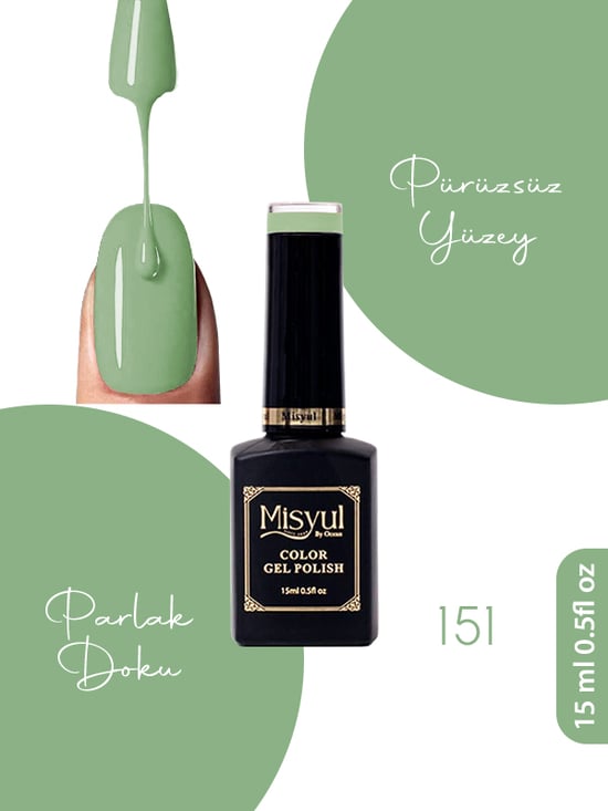 Misyul Uv Led Kalıcı Oje Nail Art 15 Ml 151