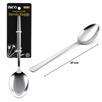 İ22-446 ( 27cm ) ( Krom ) ( Metal ) ( Servis Kaşık )