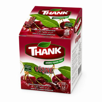 Thank Vişne Aromalı Toz İçecek 12gr X24 Adet